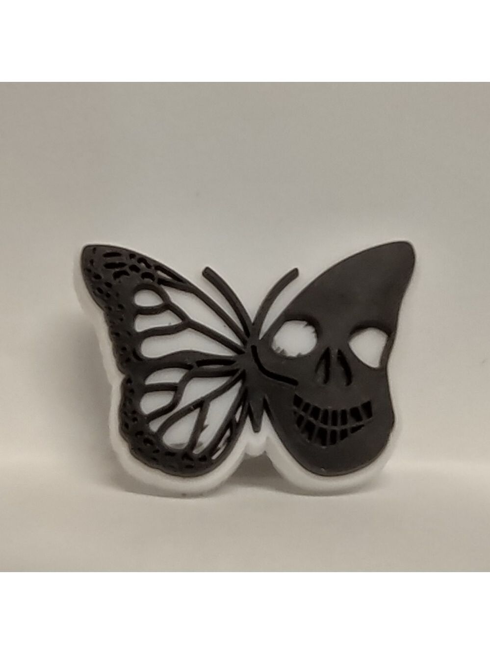 5/$5 Skull Butterfly Split Gothic Shoe Croc Charm Jibbitz